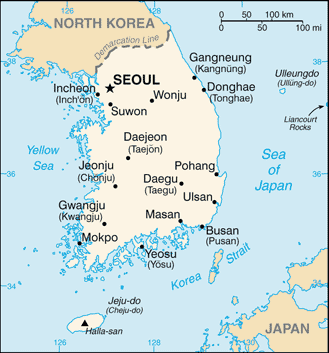 korea-south-map