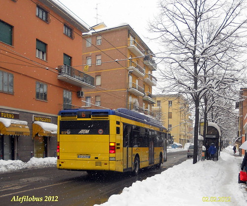autobus CityClass cng n°136 ...con neve! linea 6
