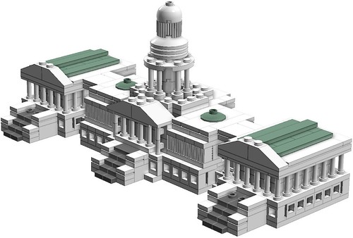 US Capitol Building - West Side by Brian's Bricks