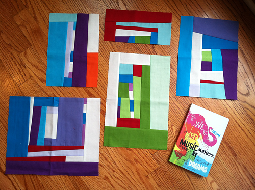 Traveling Quilts: Jacquie Blocks - Before