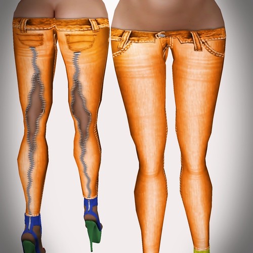 A&A Fashion Spring Jeans B orange