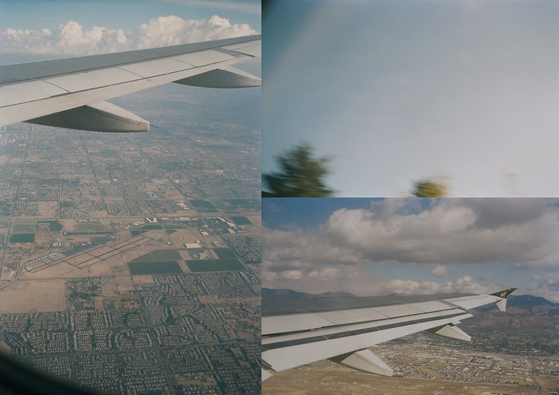 Utah trip film scans triptych