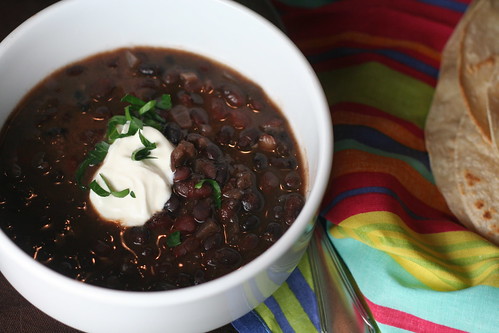 Slow Cooker Black Bean Soup by Foodie Tots