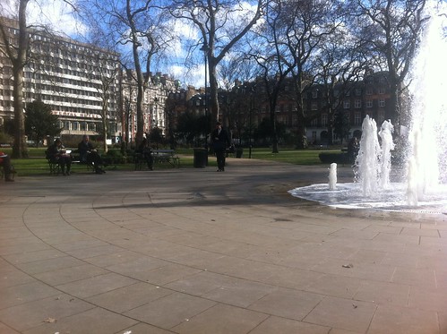 Russell Square, view towards De Morgan House