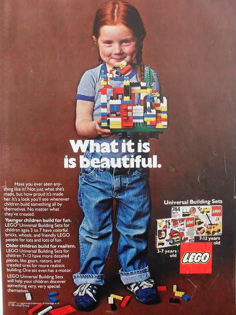 Retro Lego Ad - Red Head