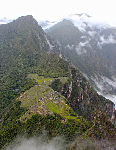 Machu Picchu from Peak of Wayna Picchu: Peru