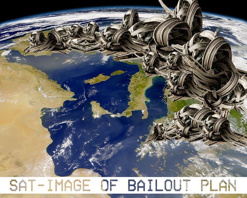 SATELLITE IMAGE OF EURO BAILOUT PLAN by Colonel Flick