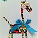 Blue Bow Giraffe