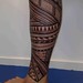 Leg Tribal Tattoo Design