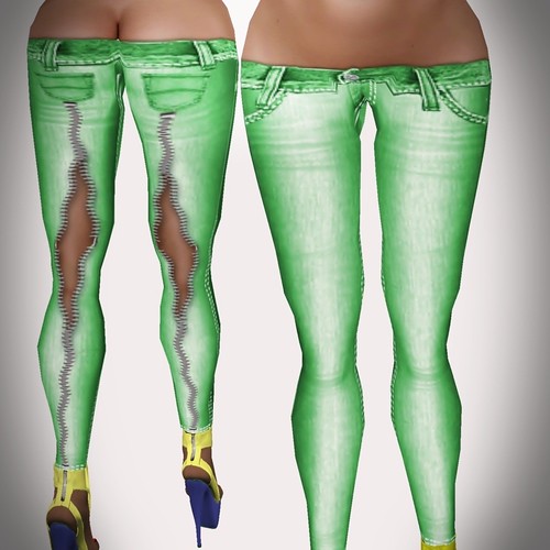 A&A Fashion Spring Jeans B green