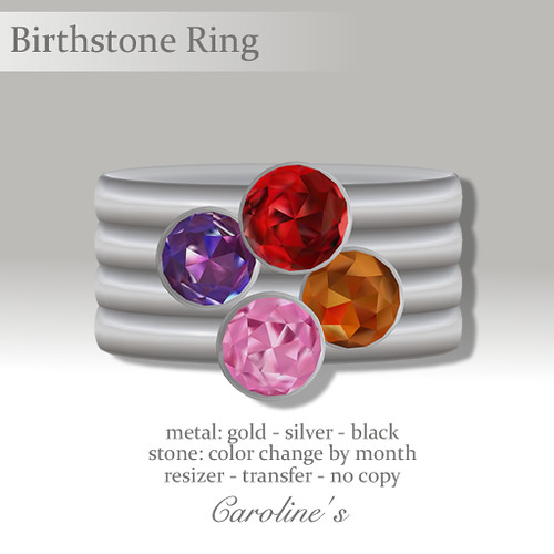 Caroline's Jewelry Stackable Birthstone Ring