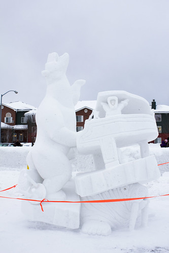 snow sculpture Anchorage, AL