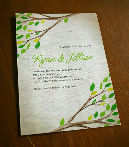 Tree Branches invitation