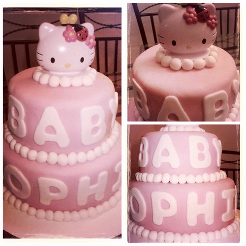 This is my most favorite cake I've ever made! The Hello Kitty Sophia cake for @anne_m82 baby shower :) #sophia #sugarandbliss #pink #cake #food #hellokitty