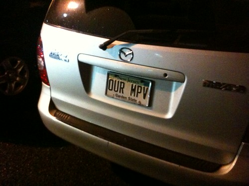 "Our MPV" vanity plate