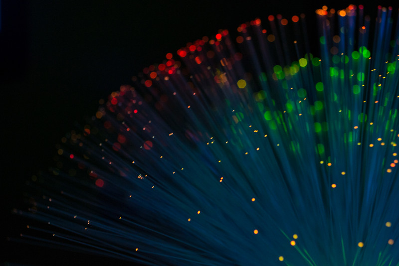 optical fiber - Green and red