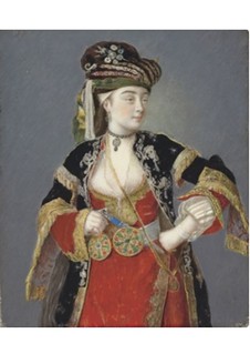 alaintruong.com-Jean-Étienne Liotard (Geneva 1702-1789) . Presumed portrait of Laura Tarsi in Turkish dress-35178654