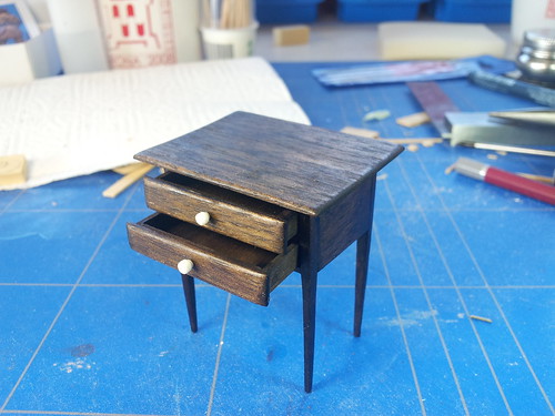 CDHM Artisan David Gironella creating 1:12 scale furniture for the dollhouse miniature collector.  Including period furniture, queen anne, edwardian, and modern