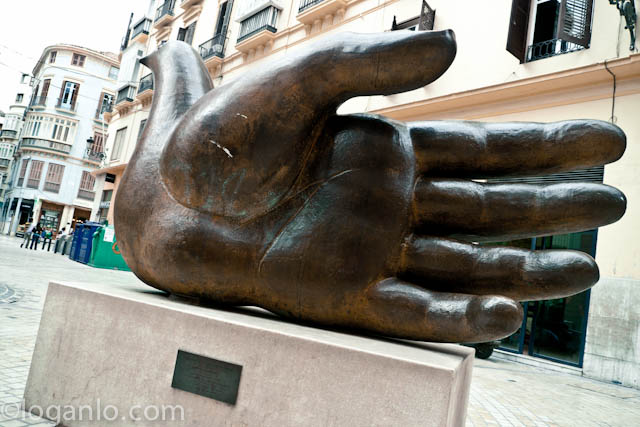 Sculpture in Malaga, Spain