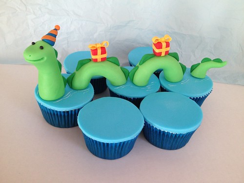 Birthday Loch Ness Cupcakes