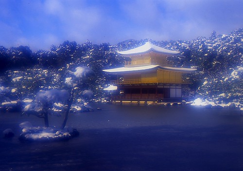 Kinkaku-ji in Winter：金閣寺