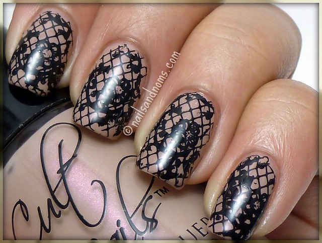 Guest Post for Fashion Polish - Stamped Lace Manicure