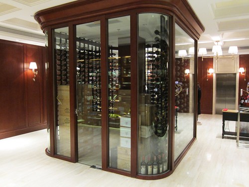 transparent wine cellar