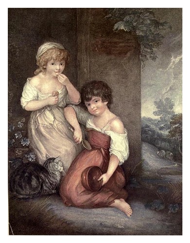 005-Hobbinol y Ganderetta 1790-Gainsborough-Old English colour prints 1909-Charles Holme