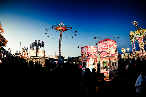 Florida State Fair Midway at Sunset 2.12.12 by elawgrrl