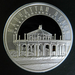 Manhattan Beach centennial silver medal