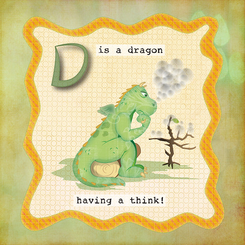 D is for dragon by helencarter1001