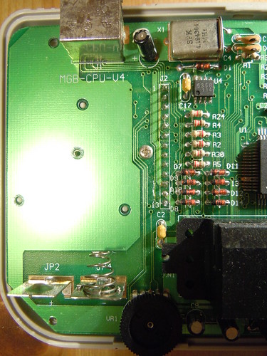 Game Fighter, Gameboy clone - PCB component side, left