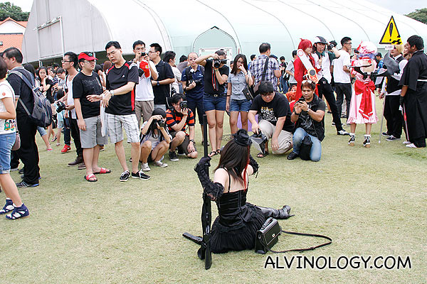 Photographers were as many as cosplayers
