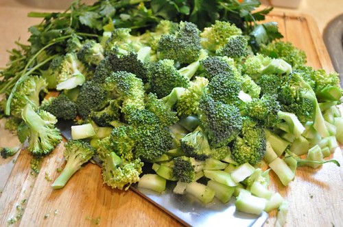 broccoli pesto/brocooli chopped