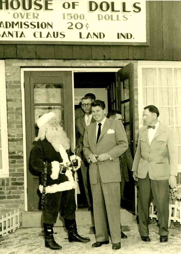 Ronald Reagan visited Santa Claus Land in 1955