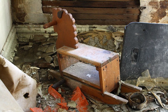 The rocking horse freezes to the floor, and is unable to perform its primary function.