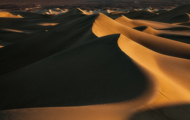 Light play - Mesquite Sand Dunes, Death Valley, CA