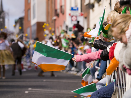 St Patrick's Day, Dublin (by: Sebastian Dooris, creative commons license)