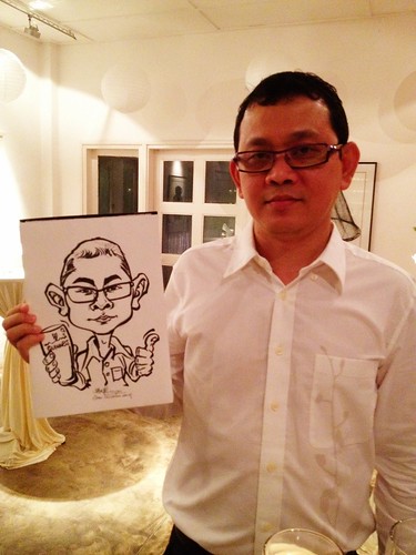 Caricature live sketching for Diageo Singapore Pte Ltd - 4