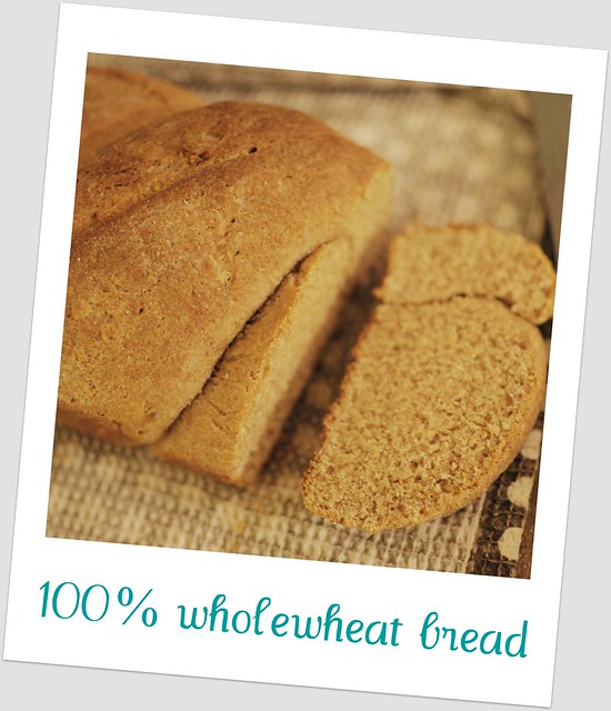 100% wholewheat bread