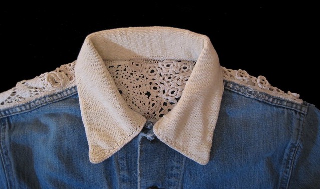 knitted collar front