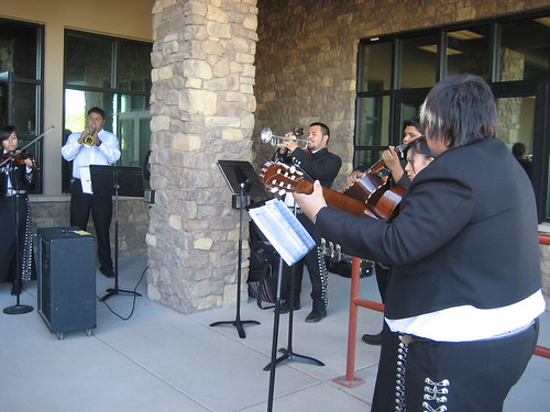Mariachis provided a festive feel to the ribbon cutting event.