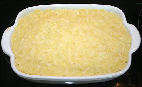 20 - Mit Kloßteig-Mischung bedecken / Cover with dumpling dough cheese mix