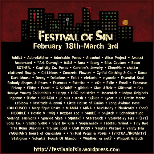 Festival of Sin - poster _ store list