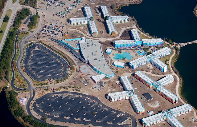 Aerial shots of the resorts WDWMAGIC Unofficial Walt