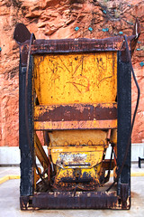 This is one of several concrete buckets that pouret the concrete in Glen Canyon Dam.