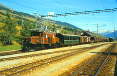 Treinvakantie in Zwitserland in 1984