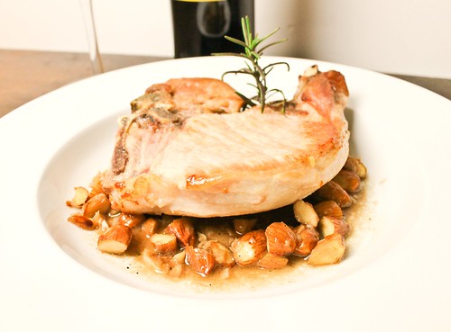 Pork Chop with Sherry and Almonds