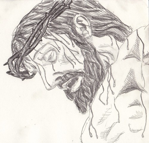 Dro: Christ Study (Pencil) 02/27/12 by stephro