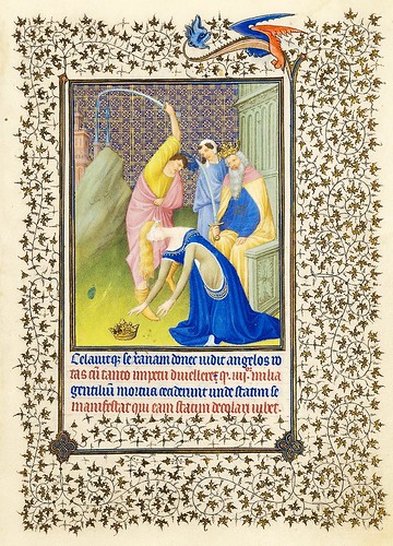 001-La emperatriz Faustina es decapitada-Belles Heures of Jean de France duc de Berry-Folio 18r- ©The Metropolitan Museum of Art